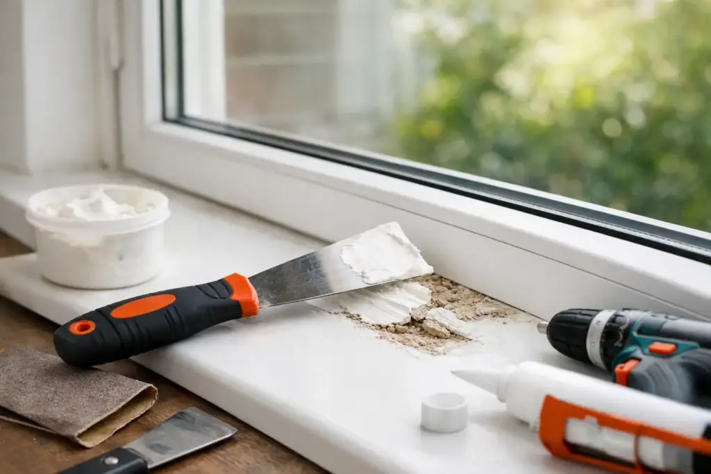 How to Repair uPVC Window Sill Damage